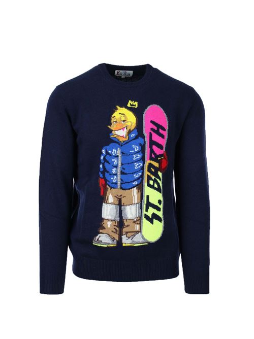 Maglia girocollo in lana duck snowboard Saint Barth MC2 | Maglie | HER0110968E61